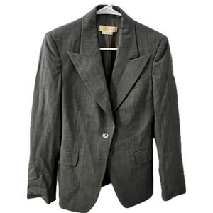 Women's Michael Kors Made in Italy Gray Suit Coat Size 4